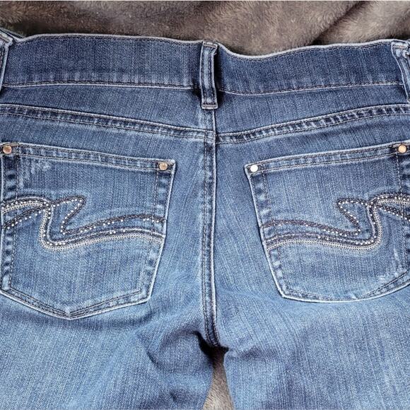 White House Black Market WHBM Distressed Embellished Skinny Jeans Womens 2 - Picture 4 of 5